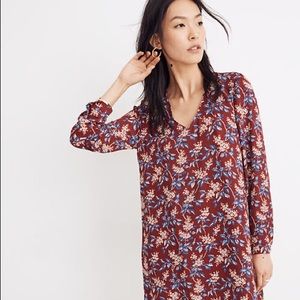 Madewell Button Back Dress in Antique Floral